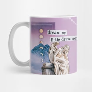 Dream aesthetic moon romantic love statue classy pink gifts for her dream on little dreamer mountains Mug